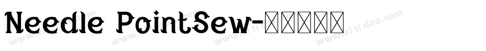 Needle PointSew字体转换